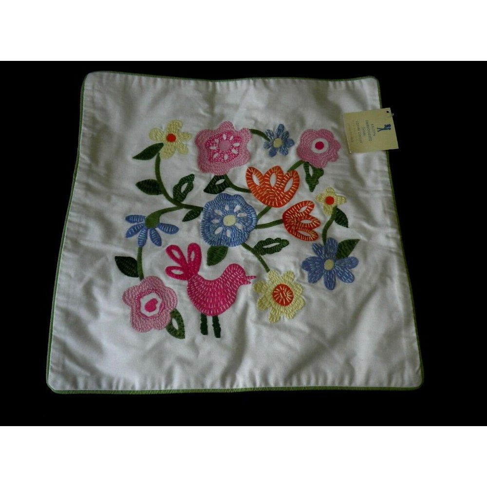 Pottery Barn Kids Kaitlyn White 16” Square